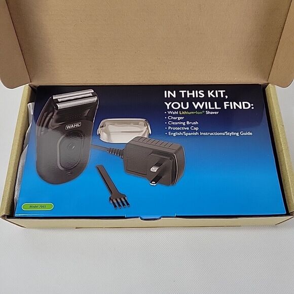 Wahl 7065 Compact Rechargeable Lithium Ion Travel Shaver Flexible Foils Open Box - Picture 8 of 10